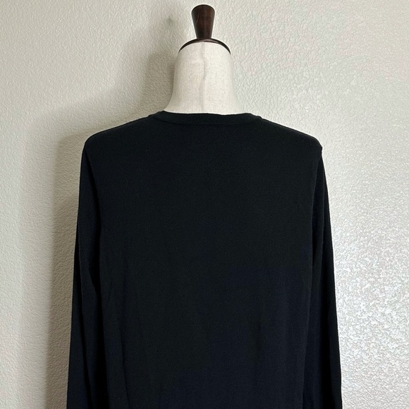 J. Jill Wool Blend Women''s Black Button Down Long Cardigan Sweater, Sz Medium - Picture 9 of 12